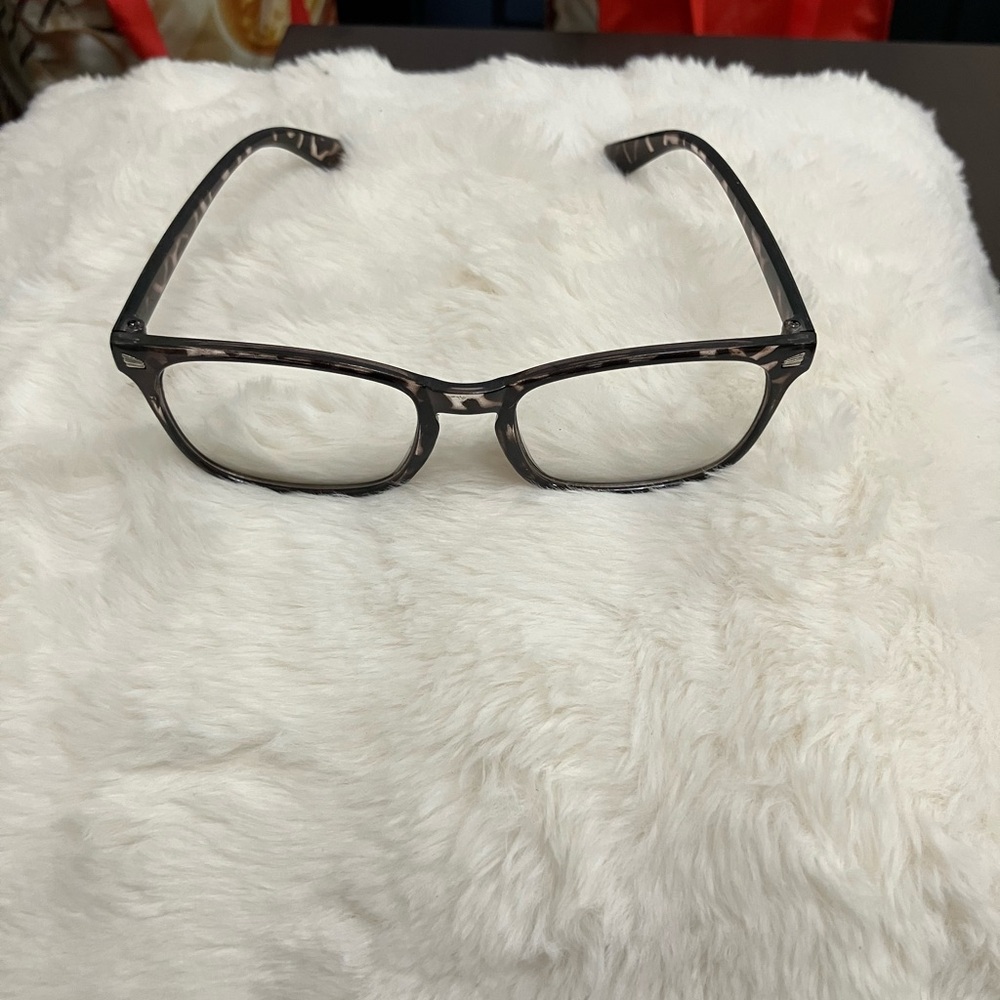 Rectangular Leopard Glasses Brown Pattern - Picture 9 of 10
